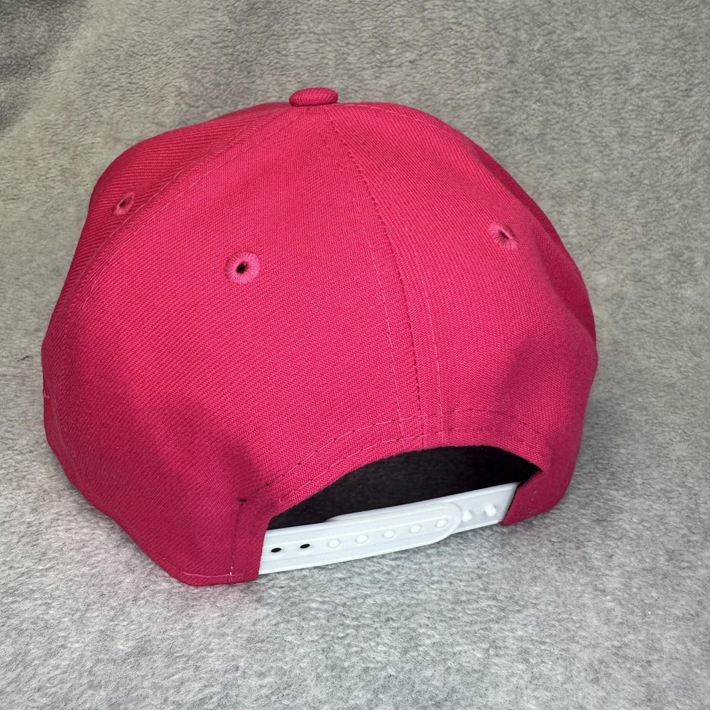 New Era Hat Cap Snap Back Mens One Size Pink G Logo 9FIFTY Embroidered Flat Bill - Picture 5 of 11